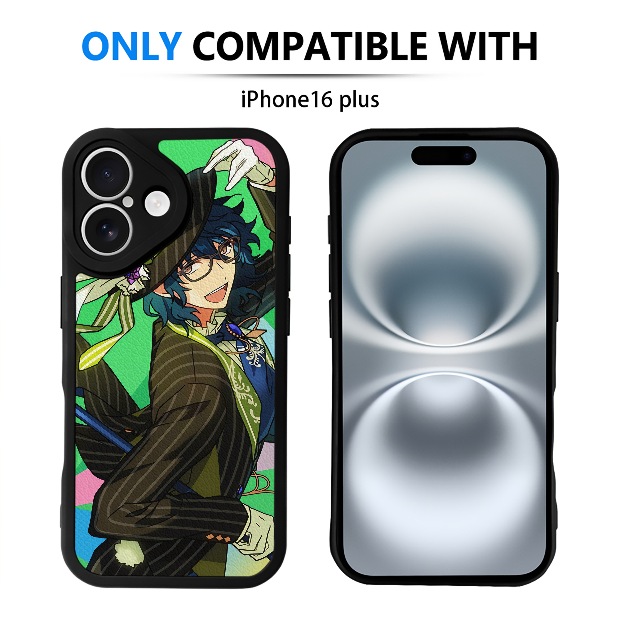 （画像用） あんさんぶるスターズ! Ensemble Stars 【iPhone 16シリーズ対応】シリコンスマホケース（レザー調） 材質：シリコン